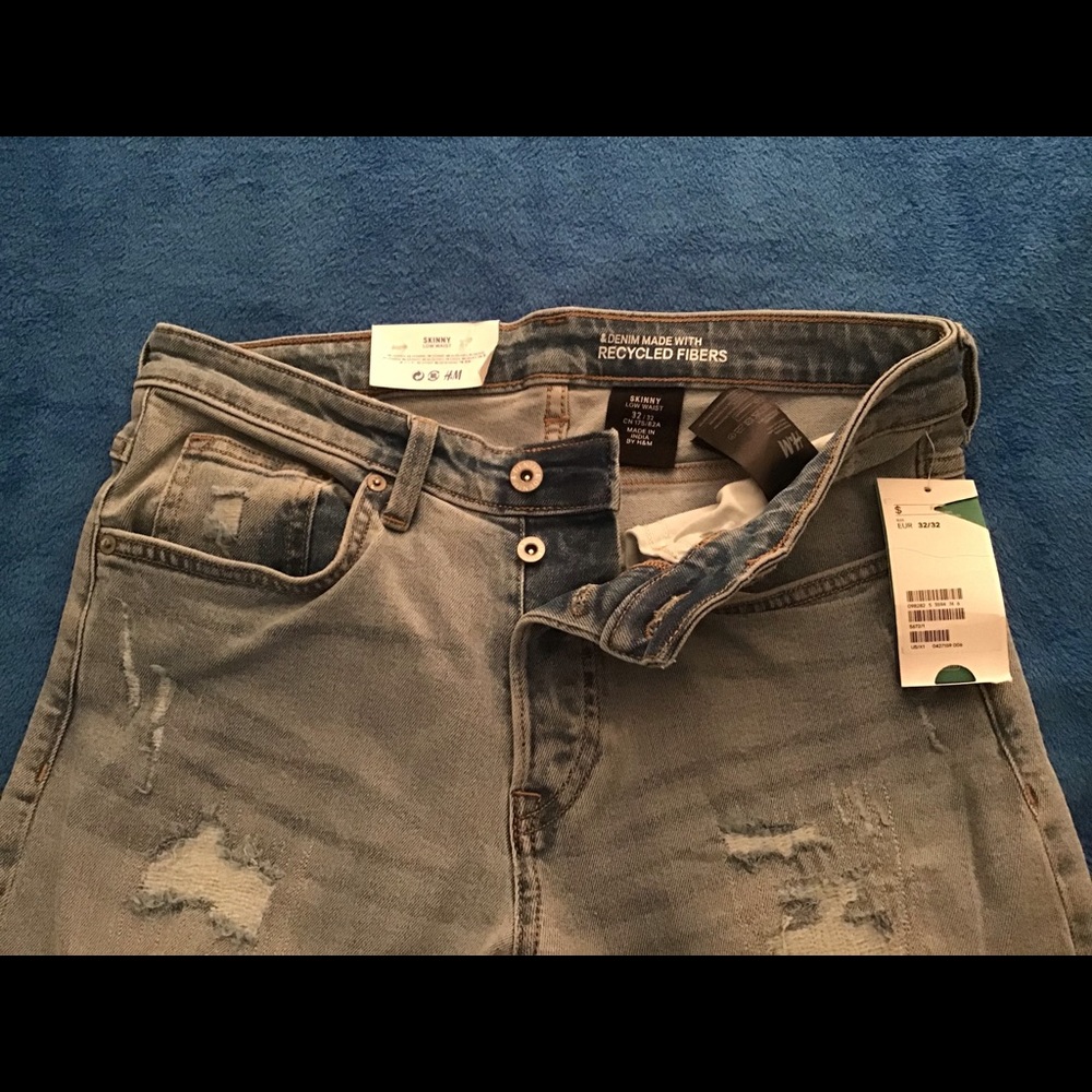 H&M Men Ripped Skinny Jeans